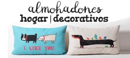 almohadones y fundas con animales decorativos para la casa y hogar