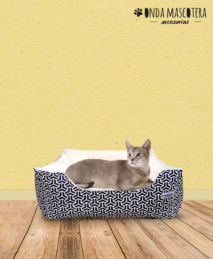 cama colchon para gatos invierno con corderito