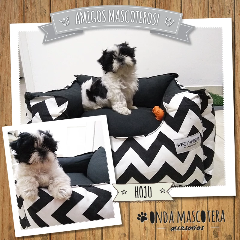 Cama para perros y mascotas razas grandes premium reversible y multifunción onda mascotera