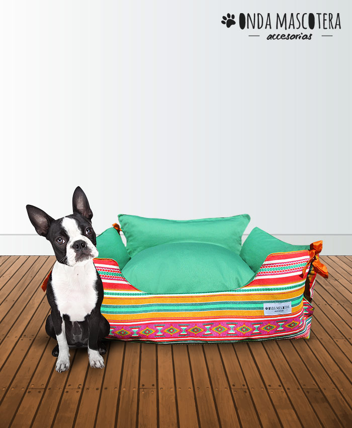 Cama sillon reversible meijicana coya estampado Onda Mascotera 