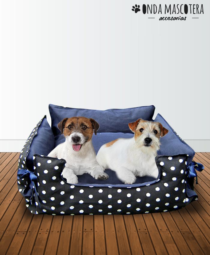 Cama sillon reversible y extensible paws Onda Mascotera flowers reversible extensible mascotas