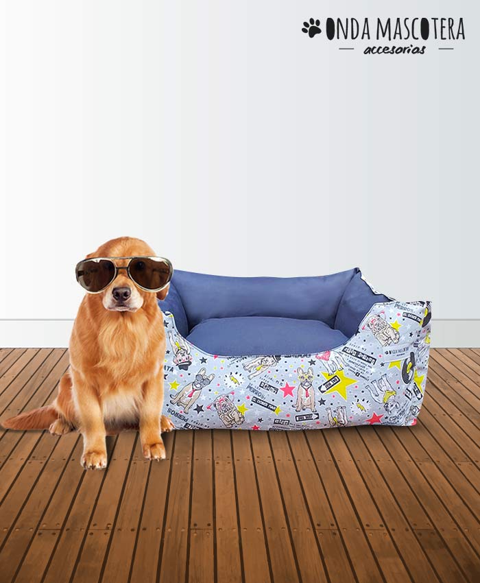 Cama sillon reversible y extensible con perritos  musica Onda Mascotera reversible extensible mascotas